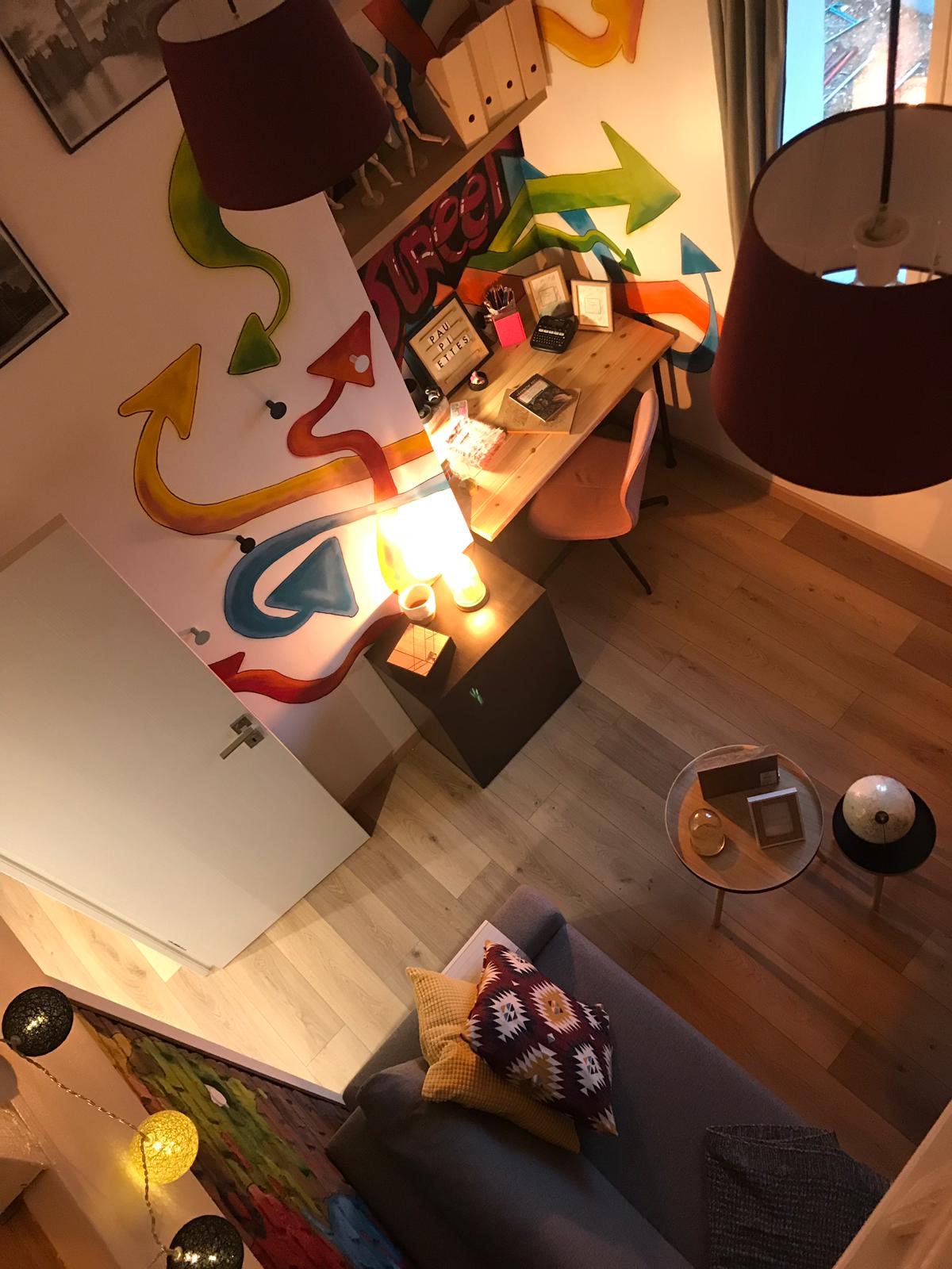 Chambre d'ado, street art, Pauline Rudolf, Architecte d'intérieur, région de Lyon