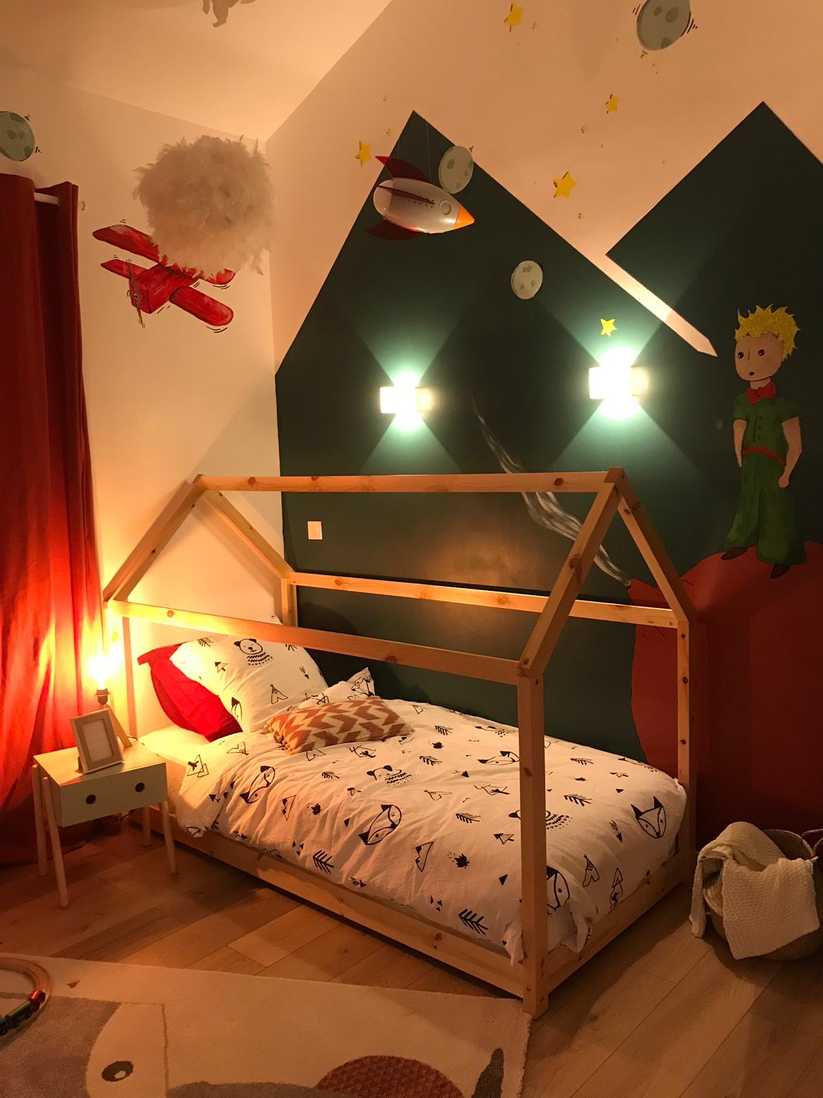 Chambre d'enfant Petit Prince, Pauline Rudolf, Architecte d'intérieur, région de Lyon
