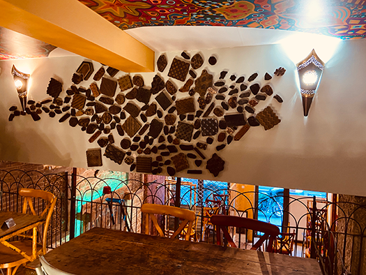 Amenagement decoration sur mesure salle étage, Adonys, restaurant libanais lyon