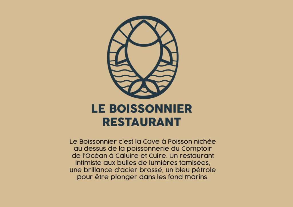 Le comptoir de l'océan graphisme restaurant Lyon Les paupiettes Pauline Rudolf