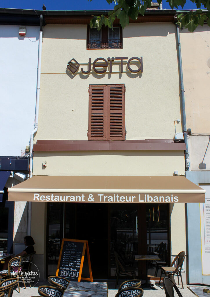 Sarl-Pauline Rudolf les Paupiettes architecture interieur graphisme design decoration lyon rhone alpes restaurant libanais tassin la demie lune Jeita