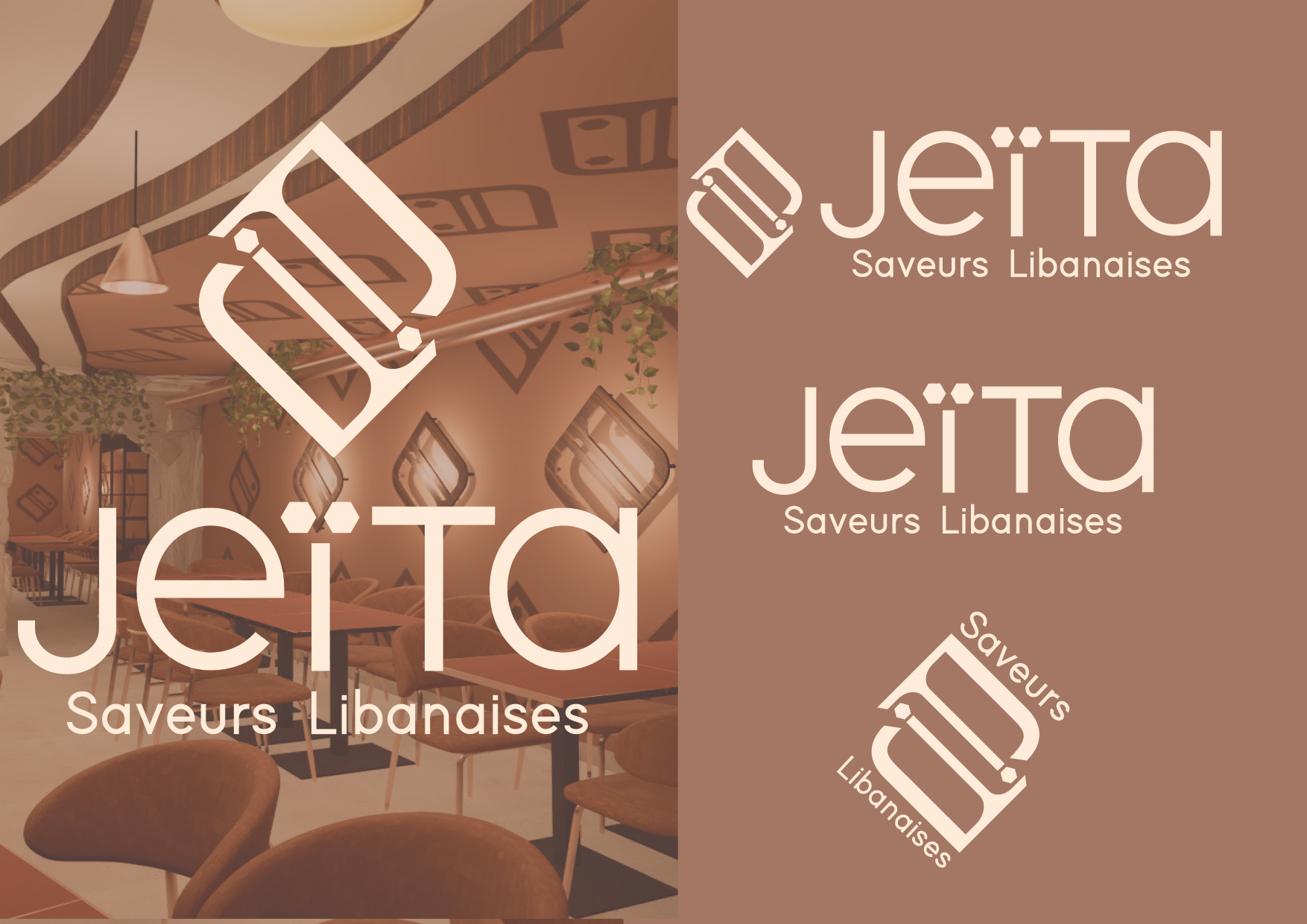 Jeita sarl pauline rudolf architecture graphisme restaurant libanais