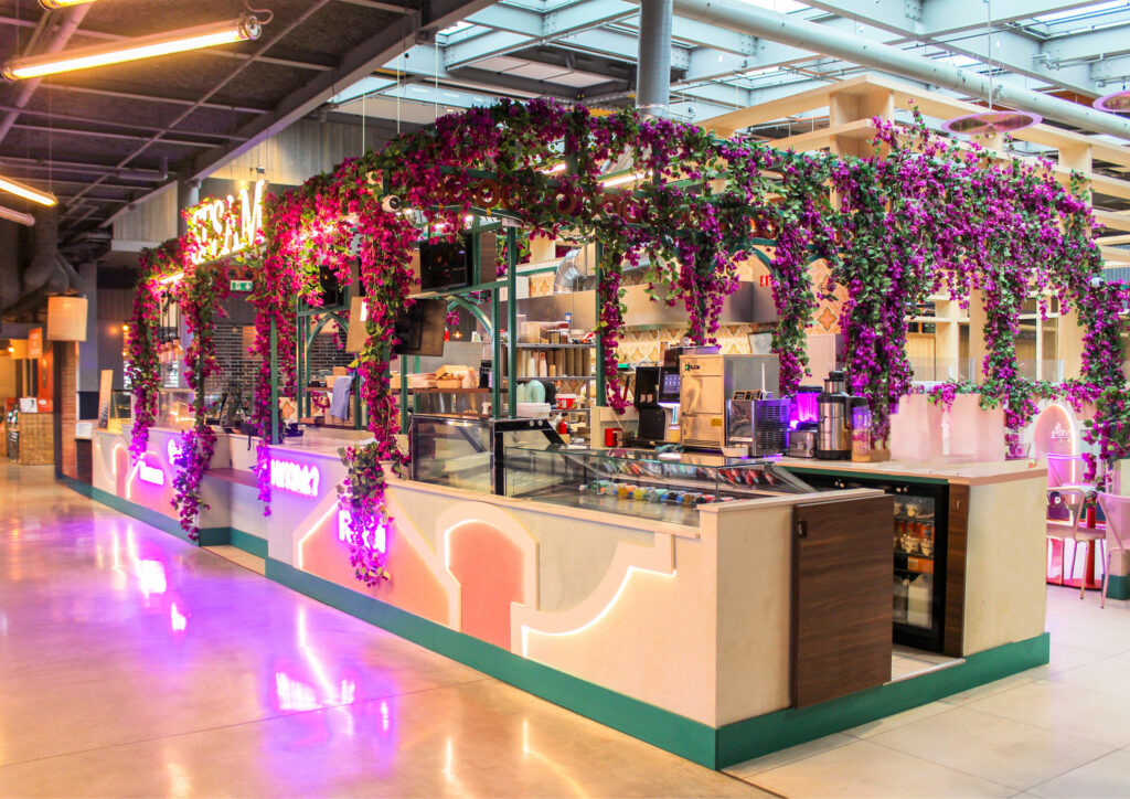 SARL Les Paupiettes Pauline Rudolf architecture interieur graphisme Sesam by litani centre commercial la part-dieu westfield restaurant libanais sur place a emporter