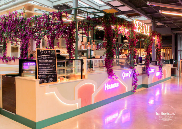SARL Les Paupiettes Pauline Rudolf architecture interieur graphisme Sesam by litani centre commercial la part-dieu westfield restaurant libanais sur place a emporter