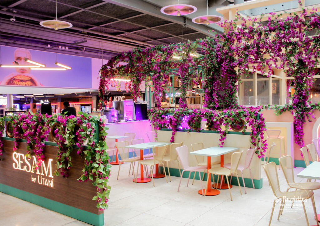 SARL Les Paupiettes Pauline Rudolf architecture interieur graphisme Sesam by litani centre commercial la part-dieu westfield restaurant libanais sur place a emporter