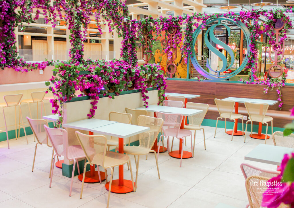 SARL Les Paupiettes Pauline Rudolf architecture interieur graphisme Sesam by litani centre commercial la part-dieu westfield restaurant libanais sur place a emporter