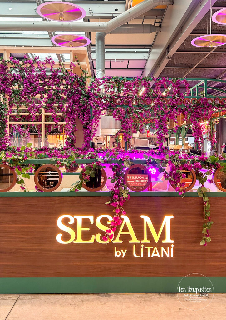 SARL Les Paupiettes Pauline Rudolf architecture interieur graphisme Sesam by litani centre commercial la part-dieu westfield restaurant libanais sur place a emporter