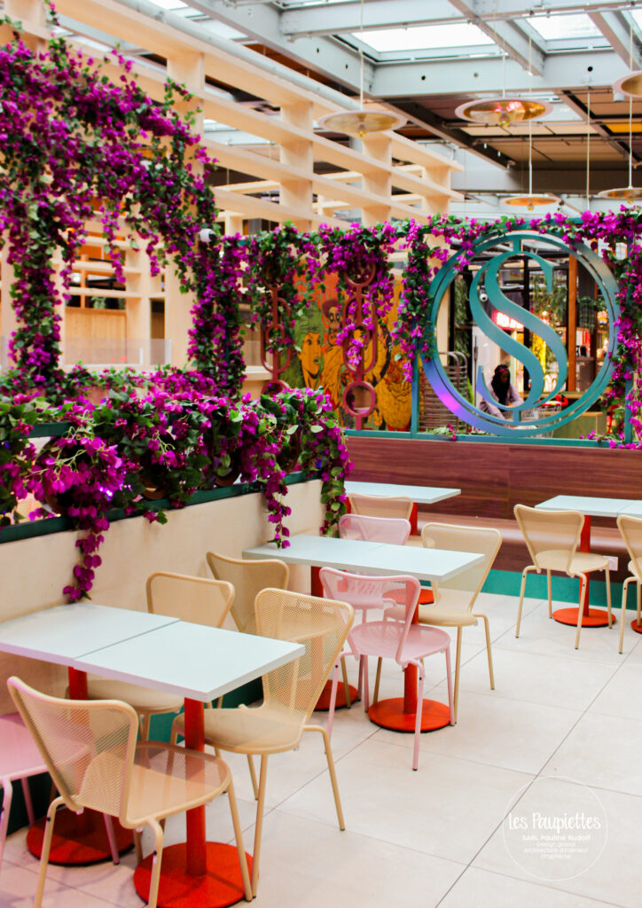 SARL Les Paupiettes Pauline Rudolf architecture interieur graphisme Sesam by litani centre commercial la part-dieu westfield restaurant libanais sur place a emporter