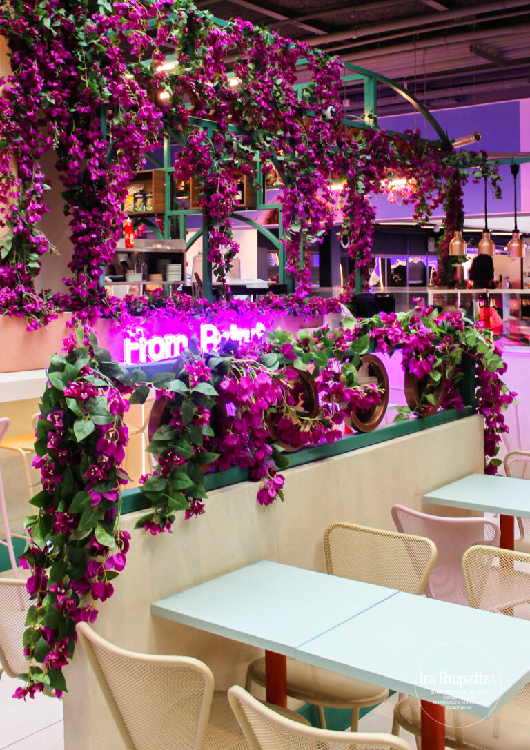 SARL Les Paupiettes Pauline Rudolf architecture interieur graphisme Sesam by litani centre commercial la part-dieu westfield restaurant libanais sur place a emporter