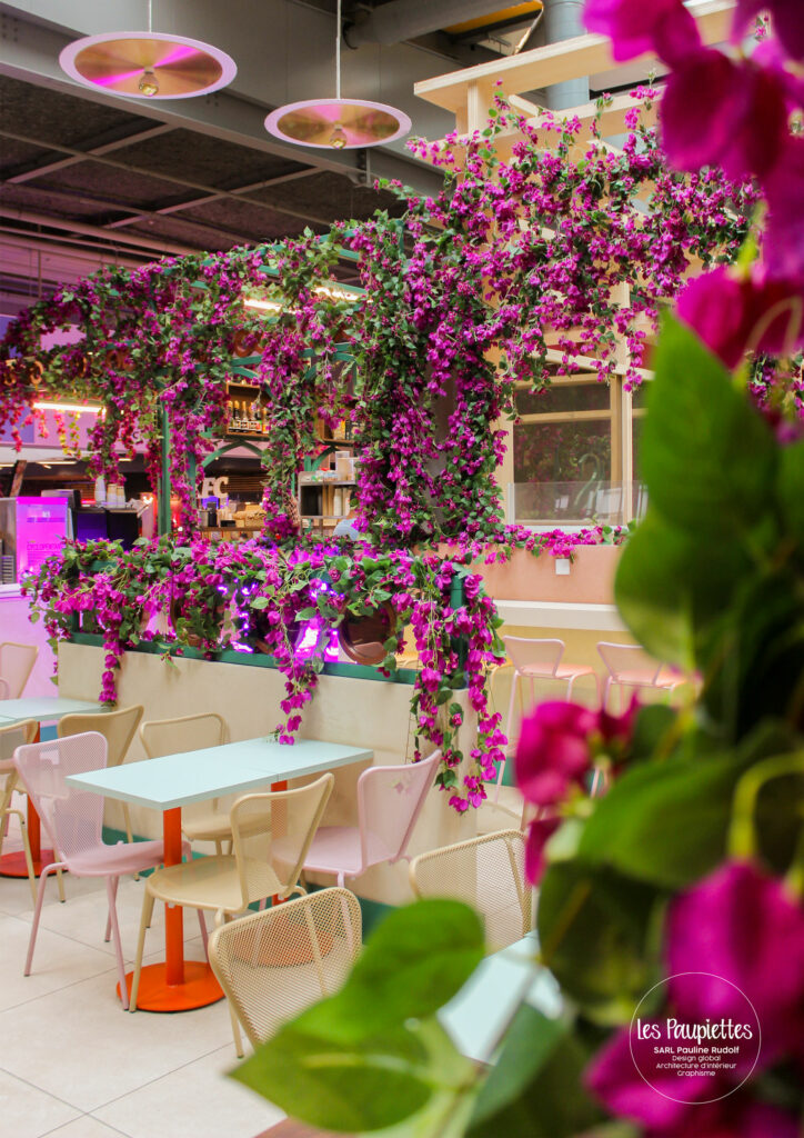 SARL Les Paupiettes Pauline Rudolf architecture interieur graphisme Sesam by litani centre commercial la part-dieu westfield restaurant libanais sur place a emporter