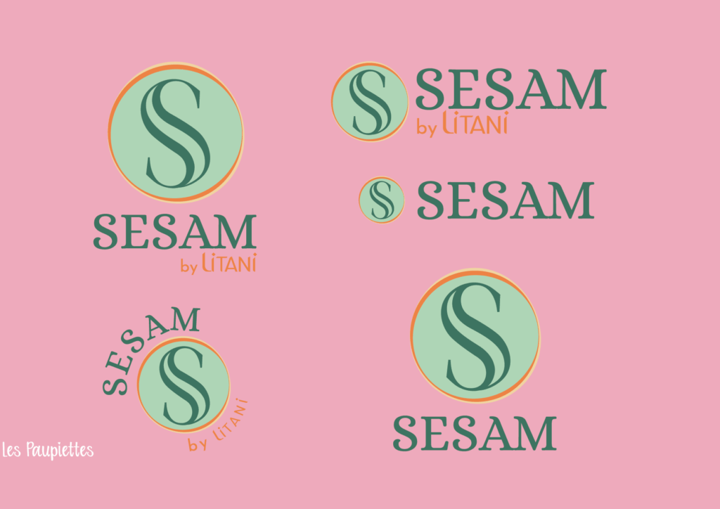 SARL Pauline Rudolf - les Paupiettes - architecture intérieur graphisme restaurant Sesam libanais charte graphique carte visite menu packaging by litani Centre commercial la Part Dieu