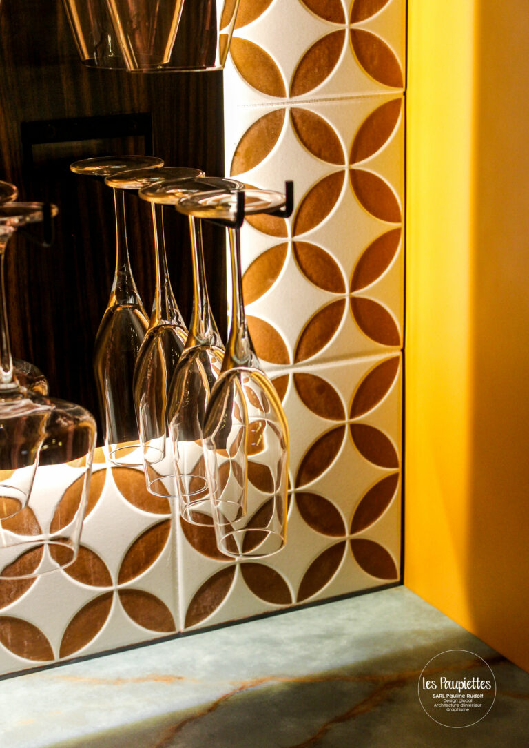 SARL Pauline Rudolf Les paupiettes architecture intérieure graphisme restaurant hotel la ville borgo champagne aux mont d'or lyon
