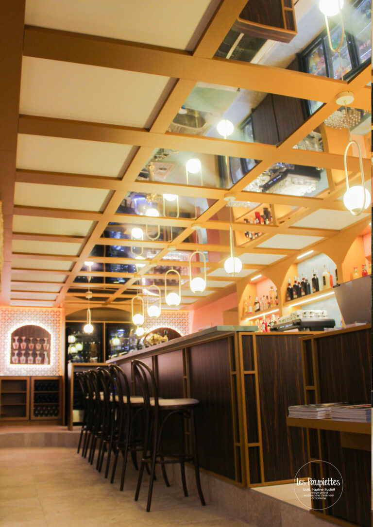 SARL Pauline Rudolf Les paupiettes architecture intérieure graphisme restaurant hotel la ville borgo champagne aux mont d'or lyon