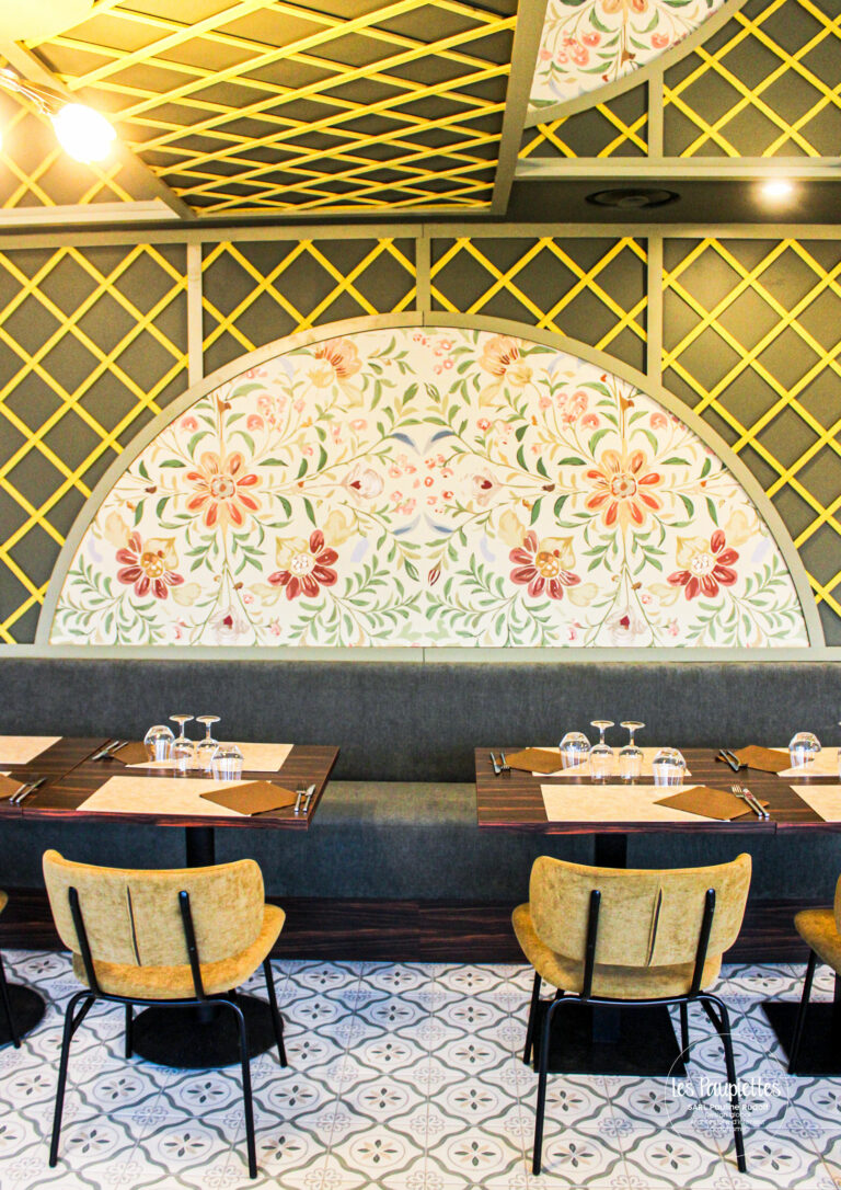 SARL Pauline Rudolf Les paupiettes architecture intérieure graphisme restaurant hotel la ville borgo champagne aux mont d'or lyon