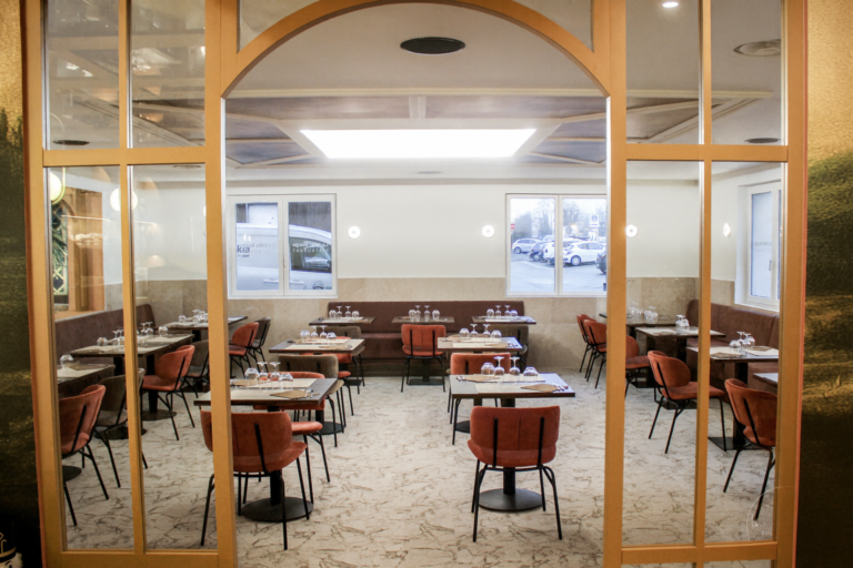 SARL Pauline Rudolf Les paupiettes architecture intérieure graphisme restaurant hotel la ville borgo champagne aux mont d'or lyon