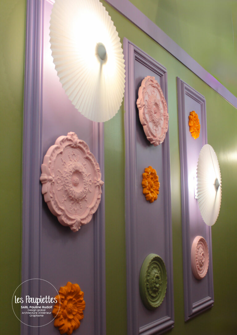 SARL PAULINE RUDOLF les Paupiettes architecture intérieure graphisme sous le balcon croix rousse restaurant