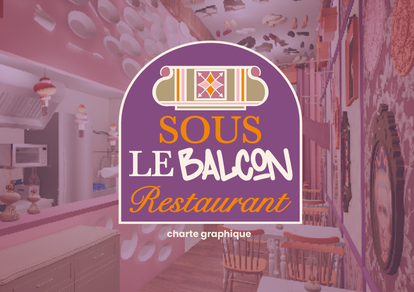 SARL PAULINE RUDOLF Les Paupiettes architecture interieur et graphisme charte graphique projet Sous le Balcon restaurant bistrot graphisme