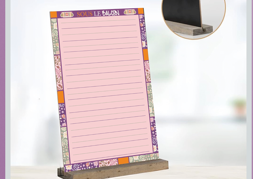 SARL PAULINE RUDOLF Les Paupiettes architecture interieur et graphisme charte graphique projet Sous le Balcon restaurant bistrot graphisme