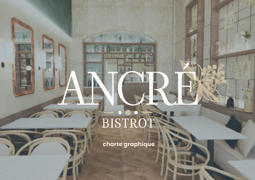 SARL Pauline Rudolf - les Paupiettes - graphisme charte graphique Ancré restaurant bistrot lyon