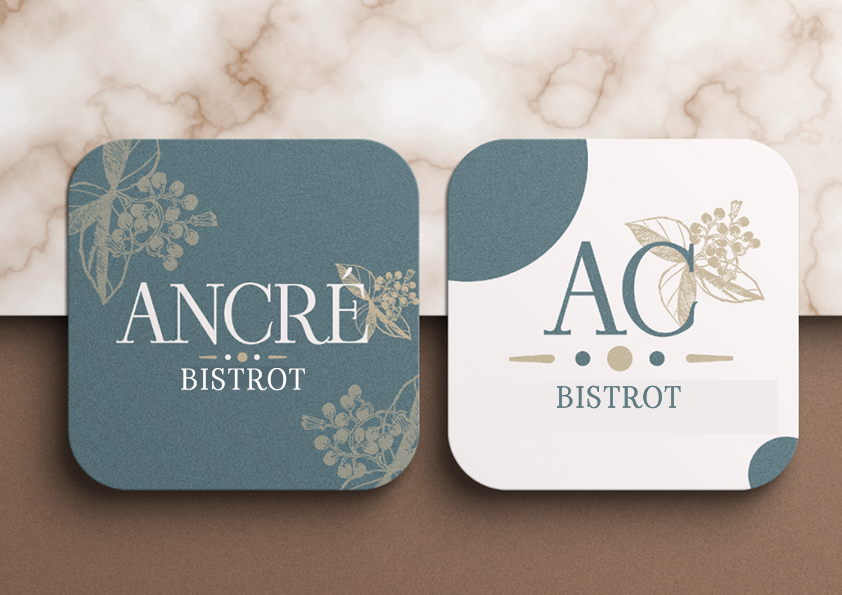 SARL Pauline Rudolf - les Paupiettes - graphisme charte graphique Ancré restaurant bistrot lyon